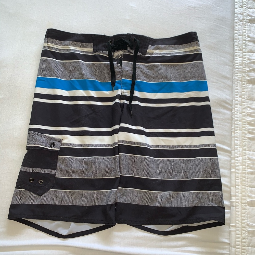 Stripped swim trunks